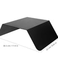 Heavy Duty Aluminum Wall Mount EV Charging Station Rain Shield Weatherproof Canopy, black, 30.5 cm wide, designed for outdoor use.