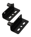 Pair Of Heavy Duty Iron Hinges With Bushings And Protective Plastic Caps Perfect For Wooden Doors Kitchen Cabinets And Furniture