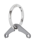 Pro Grade Tether Ring Kit For Power Tools Heavy Duty Locking Ring System For Ultra Safe Worksite Setup Quick Install Accessory Compatible With Model 49 16 2962 Keep Tools Secure And Ready To Roll, silver metal ring with gray tether bracket