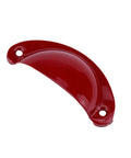 Red Cup Pulls Shell Style Cabinet Handles 6 Pack Iron With Spray Painted Finish 81x35x18mm 65mm Hole Spacing for cabinets