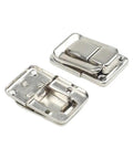 Pair of 6 Pack Nickel Toggle Latch For Suitcase And Trunk Luggage Box Lock Clasp With Screws 38x25mm Iron Case Hardware
