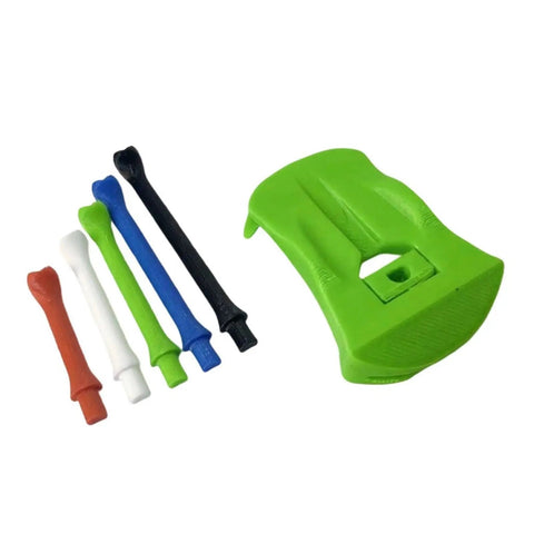 Durable Indoor Golf Tees With Stable Base Monitor Trainer For Home Practice, Quick Change Tee Sizes For Driver And Hybrid