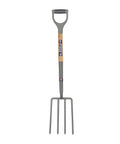 Neverbend Carbon Digging Fork For Heavy-Duty Yard Work Beefy Carbon Steel Garden Fork With Supergrip Forward Tilt Handle