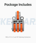 Ten Piece Mini Electrical Wire Connectors For DIY Splicing Across Four Way Six Way Eight Way Nine Way Ten Way Butt Terminal Block Connectors