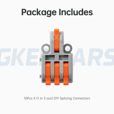 Ten Piece Mini Electrical Wire Connectors For DIY Splicing Across Four Way Six Way Eight Way Nine Way Ten Way Butt Terminal Block Connectors