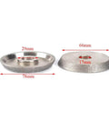 Side view of 3 Inch Diamond Grinding Wheel 78mm Grinding Circle Cutter Pro Grade For Carbide Metal with 45-degree angle and dimensions