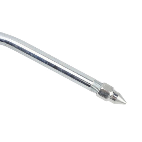 Close-up of steel nozzle from Heavy Duty Manual Grease Gun With Lever Action For Cars, Machinery And Industrial Use, Precision Lubrication
