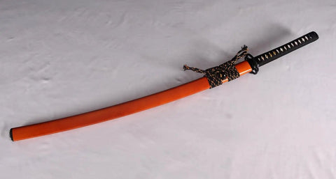 Handmade Practice Katana Sword Full Tang Japanese Samurai Blade For Iaido Training Battle Ready Sharp Blade Sheathed