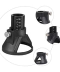 Get That Premium 2 PCS Electric Grinding Guide Horn Locator For Rotary Tool, adjustable black plastic horn guide for precise wood shaping.