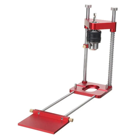 Portable Drill Guide And Alignment Tool For Woodworking, Pro Grade Aluminum Alloy Build, precise table hole base and fence system