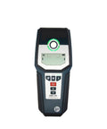 Heavy Duty Stud Finder Wall Scanner With Hella Precise Targeting For Locating Wood Studs Copper Wiring And Steel Rebar In Drywall Or Concrete Walls Offering Comfort Grip Design And Zero Guesswork For Weekend Warriors, front view with display.
