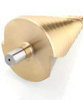 Step Drill Bit Set 6 To 60mm Titanium Coated HSS Cone Drill Bit With Triangular Shank Spiral Groove Pagoda Hole Cutter