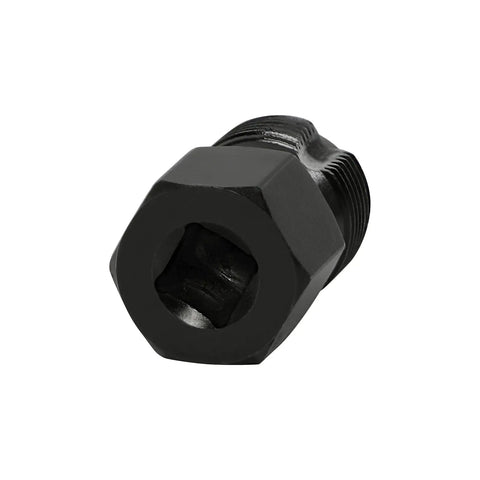 Rethread Oxygen Sensor Tool And Thread Chaser For Clean Damaged Oxygen Sensor Threads M18 By One Point Five Millimeter Spark Plug Threads With Three Eighths Hex Socket Or Three Eighths Drive Ratchet ARES 71112 shown in front view