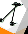 Front Sway Stabilizer Bar End Link Kit Set Of 2 For Hyundai Accent Elantra Forte And More Heavy Duty Bolt On Replacement Links To Beef Up Handling Steering Response And Ride Quality Fits 2012 To 2018 Accent 2011 To 2016 Elantra 2014 To 2018 Forte, set of 2 black steel links