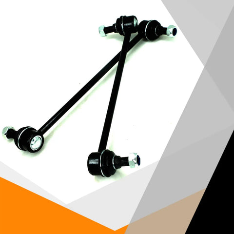 Front Sway Stabilizer Bar End Link Kit Set Of 2 For Hyundai Accent Elantra Forte And More Heavy Duty Bolt On Replacement Links To Beef Up Handling Steering Response And Ride Quality Fits 2012 To 2018 Accent 2011 To 2016 Elantra 2014 To 2018 Forte, set of 2 black steel links