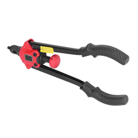 Rivet Nut Gun Kit For M3 To M12 Sizes, high carbon steel hand riveting pliers with wide capacity, durable handle, red head