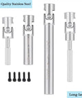 Two Pack Stainless Steel Center Driveshafts For Axial SCX24 Gladiator 1 24 RC Crawler Upgrade Parts CNC Hardened Construction