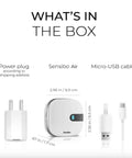 Smart AC Controller For Home Comfort And Energy Savings, 60 Second Setup contents: power plug, Sensibo Air, micro-USB cable