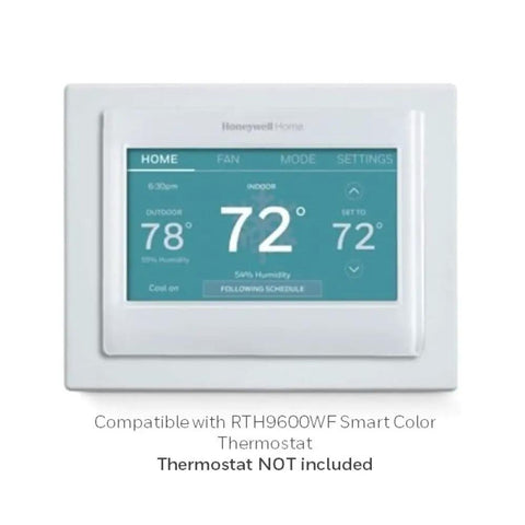 White Thermostat Wall Plate With Mount Bracket For 2x4 Electrical Box around RTH9600WF display