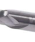 Side view of Up Down Cut Spiral Router Bit With Solid Carbide Compression for Chip-Free Finishes, 3/8 Inch Cutting Diameter, 3/8 Inch Shank