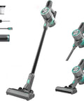 Featherlight Cordless Stick Vacuum Sweeping Up Every Scrap With Muscle Bound 20000 Pa Suction And True HEPA Filtration, showing versatile components