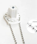 4.5 Millimeter Stainless Steel Bead Chain For Blinds And Shades With Five Connectors 3 Meters Long Replacement Chain close-up
