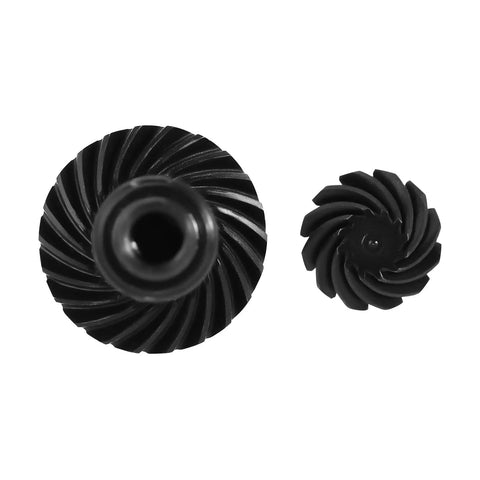 12T And 22T Overdrive Helical Gear Set For TRX4M Front And Rear Axles Beefed Up Steel Alloy CNC Machined Gears