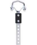 Heavy Duty Universal Muffler Exhaust Hanger Kit For 3 Inch Pipe with silver bracket and black rubber insulator
