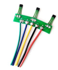 Solid E Bike Hall Sensor Replacement For Two Wheel Electric Scooter Motor 120 Degree 3144 3413 Hall Plate Circuit Board With Cable on a green PCB with wires.