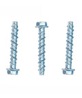 10 Piece M6 M8 Hex Head Concrete Screws Kit For Self Tapping Anchor Bolts, DIY Friendly Install With Regular Tools, Includes M6x40 And M8x40