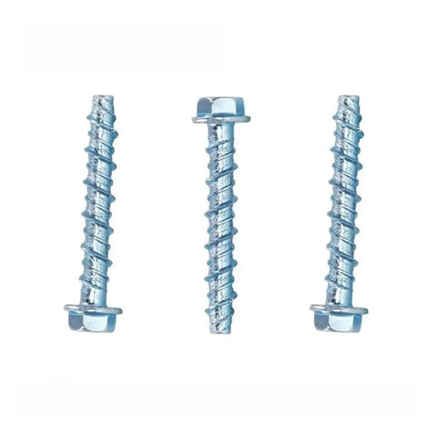 10 Piece M6 M8 Hex Head Concrete Screws Kit For Self Tapping Anchor Bolts, DIY Friendly Install With Regular Tools, Includes M6x40 And M8x40