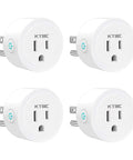 4 Pack Smart Plugs For Alexa And Google Home Compatibility No Hub Required Remote Control Scheduling Timers ETL Certified