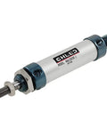 Beefy Double Acting Pneumatic Cylinder MAL 25x50 With Single Rod For Smooth Motion, Built To Last Air Powered Linear Actuator, 25mm Bore 50mm Stroke, 0.7 MPa Max, Mounting Holes 8.5mm, Rod Thread 10mm, metal air cylinder with threaded rod