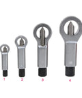 Heavy Duty Nut Separator Tool Kit With Nut Splitter, Wire Cutters And Nut Cracker, 12-16MM Steel Breaker, four sizes shown.
