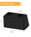 Heavy Duty Rubber Bumper Blocks Two Pack For Dock Safety And Vehicle Protection 6 Inch By 3 Inch By 3 Inch dimensions diagram