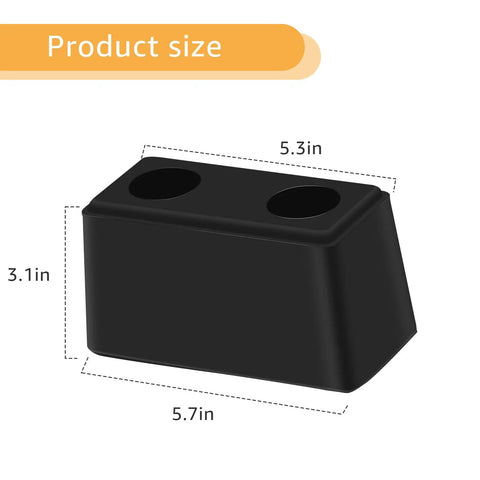 Heavy Duty Rubber Bumper Blocks Two Pack For Dock Safety And Vehicle Protection 6 Inch By 3 Inch By 3 Inch dimensions diagram