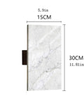 Glow Game Strong Modern LED Wall Sconce With Up And Down Light, Kickass Acrylic Design For Bedroom, Hallway, Bath Mirror, Living Room, Classy 10W Wall Lamp For Any Space, showing a sleek design with dimensions.