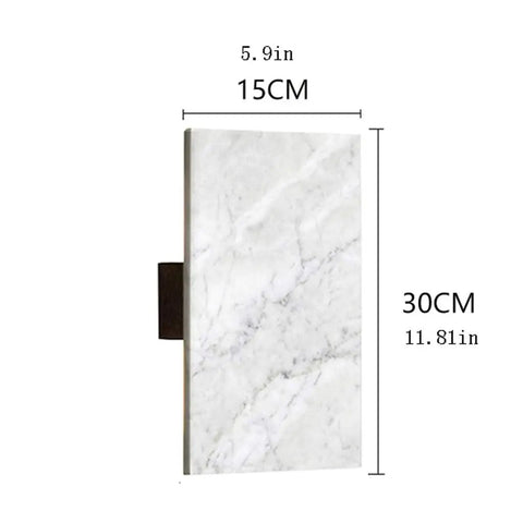 Glow Game Strong Modern LED Wall Sconce With Up And Down Light, Kickass Acrylic Design For Bedroom, Hallway, Bath Mirror, Living Room, Classy 10W Wall Lamp For Any Space, showing a sleek design with dimensions.