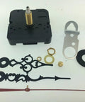 Battery Clock Movement Replacement Kit With 1 Inch Shaft For 5 By 8 Inch Dial showing components for DIY assembly