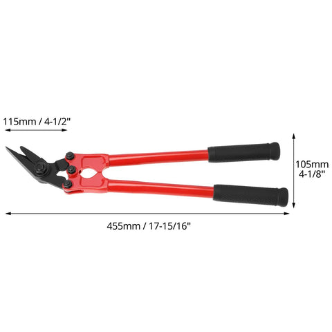 Heavy Duty Strapping Cutter For Steel And Polyester Crafted From High Carbon Steel To Glide Right Through Wide Straps With Zero Hassle, 455mm length.