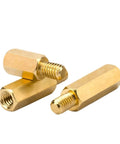Brass M3 Hex Standoff Spacer Kit For Electronics DIY 30 Piece Dual Threaded Nut Bolt Set For PC Builds Circuit Boards And Enclosures Easy Mount Tight Fit High Quality Hardware, brass hex spacers