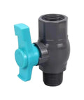 Heavy Duty Sch 40 PVC Ball Valve With Full Bore Design For High Flow Pipeline Systems Featuring Standard NPT Threads and Ergonomic 1/4 Turn Handle.