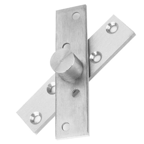 360 Degree Concealed Pivot Hinges Set Stainless Steel 3.9 Inch Center Shaft 2 Pack Hidden Door Pivot System for Secret Doors