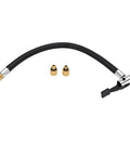Heavy Duty Self Locking Tire Inflator Extension Hose With 30 cm Extended Reach For Cars Trucks And Motorcycles Leak Proof Air Nozzle Adapter Set For Super Quick And Easy Inflation No Sweat Vehicle Maintenance, black braided hose with brass fittings