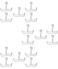 15 Pack Spring Metal Water Clamps For Tubing Flow Control in silver, arranged on a white background, showing durable construction.