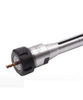 Top Tier R8 ER Collet Chuck Handle Kit With Secure Grip And Durability For Milling Lathe CNC Machining Jobs featuring taper shank and drill bit.