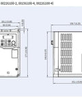 G100 Series 2.2 kW VFD For Industrial Motors 230V Three Phase Input V F Control And Sensorless Vector Control Workhorse General Purpose Variable Frequency Drive With Built In EMC Filter And Smooth Speed Regulation, dimension drawing