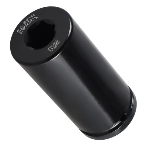 17mm 1/2 Inch Drive Harmonic Balancer Socket Built Tough Heavy Duty Deep Well 6 Point Impact Socket for Crank Bolts
