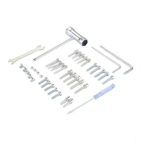 Heavy Duty Hex Key Set 40 Piece Sturdy Alloy Wrench Kit For Lawn Mower Chainsaw Repairs Portable Toolbox Storage Gear With All Sizes Included, 40-piece alloy hex keys with bits and screwdriver