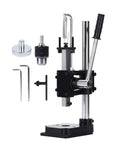 Leather Hole Puncher Hand Punching Machine Manual Press For DIY Leather Craft With Drill Chuck Heavy Duty All In One Punching Heads